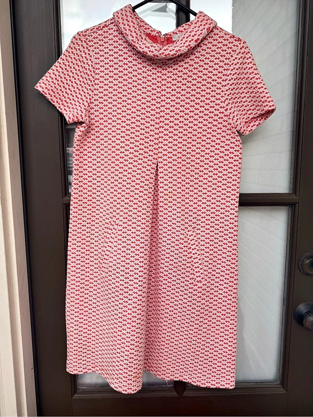 Tyler Boe Pink & White Geometric Mini Dress